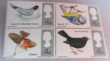 Load image into Gallery viewer, 1966 BIRDS 4d 15 X STAMPS MNH WITH CLEAR FRONTED STAMP HOLDER
