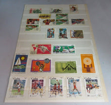 Load image into Gallery viewer, VARIOUS OLYMPIC &amp; COMMONWEALTH GAMES STAMPS WITH CLEAR FRONTED HOLDER
