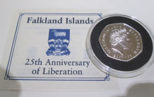 Load image into Gallery viewer, 2007 Falkland Islands 25 th Aniversary of Liberation 50p Bunc
