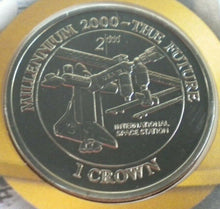 Load image into Gallery viewer, 2000 UNDERSTANDING THE UNIVERSE MILLENNIUM COLLECTION 1 CROWN  COIN COVER PNC
