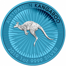 Load image into Gallery viewer, 2019  .999 Silver Coin - Space Blue Edition PANDA BRITANNIA EAGLE KOALA KANGAROO
