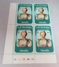 Load image into Gallery viewer, 1982 TUVALU 10C 21ST BIRTHDAY OF THE PRINCESS OF WALES ROYAL BABY STAMPS MNH
