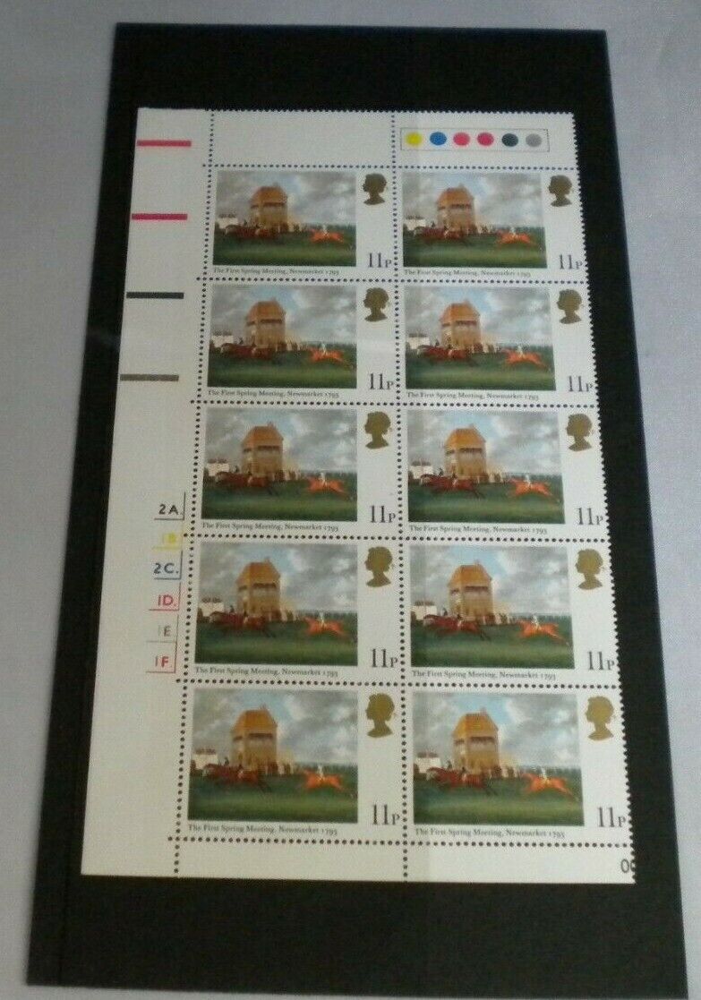 1979 THE FIRST SPRING MEETING N/MARKET 11p BLOCK OF 10 STAMPS MNH TRAFFIC LIGHTS