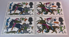 Load image into Gallery viewer, 1966 BATTLE OF HASTINGS 4d, 6d &amp; 1/3 15X STAMPS MNH &amp; CLEAR FRONTED STAMP HOLDER
