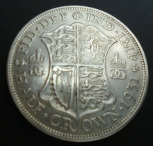 Load image into Gallery viewer, 1931 GEORGE V BARE HEAD COINAGE HALF 1/2 CROWN SPINK 4037 CROWNED SHIELD 1
