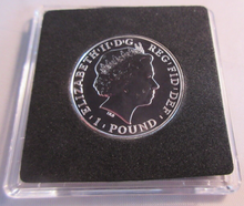 Load image into Gallery viewer, 2011 BRITANNIA HALF OZ SILVER BU £1 ONE POUND COIN WITH BOX AND COA
