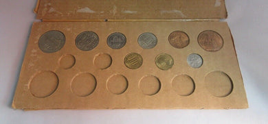 1967 BUnc UK Coinage National Provincial Bank 9 Coin set in Pack 1/p - 1/2 Cr