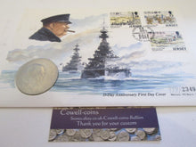 Load image into Gallery viewer, £5 Proof Coin First Day Covers Colourised Rare Unusual Battle of Britain WWII BU
