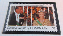 Load image into Gallery viewer, 1991 65TH BIRTHDAY QUEEN ELIZABETH II DOMINICA STAMPS MNH &amp; ALBUM SHEET
