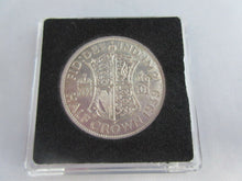 Load image into Gallery viewer, 1939 GEORGE VI BARE HEAD COINAGE HALF 1/2 CROWN aUNC IN QUADRANT CAPSULE
