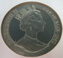 Load image into Gallery viewer, 1992 UNION PACIFIC RAILWAY ISLE OF MAN 1992 BUNC 1 CROWN COIN COVER PNC &amp; COA
