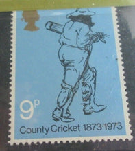 Load image into Gallery viewer, 1973 COUNTY CRICKET POST OFFICE BRITISH MINT STAMPS PRESENTATION PACK
