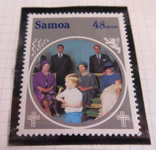 Load image into Gallery viewer, 1985 HMQE QUEEN MOTHER 85th ANNIV COLLECTION SAMOA STAMPS ALBUM SHEET
