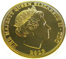 Load image into Gallery viewer, 2013 WILLIAM &amp; CATHERINE SUMMER OF 2012 GOLD &amp; PLATINUM PLATED 1 CROWN COIN
