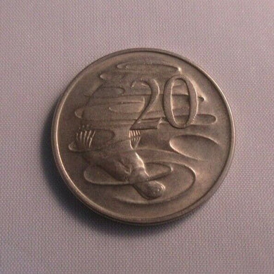 Platypus - Australian 20c AUnc Coins In Flips 1966-1980