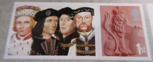 Load image into Gallery viewer, 2008 HISTORY OF THE MONARCHY THE KINGS &amp; QUEENS OF ENGLAND 10X 1ST CLASS STAMPS
