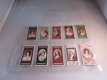 Load image into Gallery viewer, PLAYERS CIGARETTE CARDS MINIATURES COMPLETE SET OF 25 CARDS IN CLEAR PAGES
