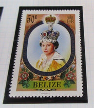 Load image into Gallery viewer, 1986 QUEEN ELIZABETH II 60TH BIRTHDAY BELIZE STAMPS &amp; ALBUM SHEET
