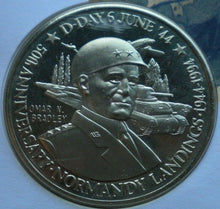 Load image into Gallery viewer, 1994 US FIRST ARMY TROOPS OMAHA BEACH 50TH ANNIVER D-DAY 5 CROWN COIN COVER PNC
