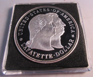 2004 LAFAYETTE DOLLAR - 1900 RESTRIKE IN QUAD CAPSULE & FLIP