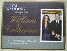 Load image into Gallery viewer, 2011 ROYAL WEDDING WILLIAM &amp; CATHERINE 29 APRIL 2011 NAURU MINIATURE SHEET MNH
