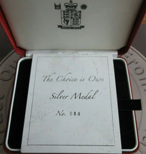 Load image into Gallery viewer, &quot;The Choice is Ours&quot; Environmental Silver Antique Medal 154 grams Boxed &amp; COA
