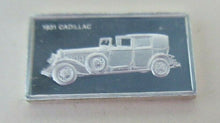 Load image into Gallery viewer, 1931 CADILLAC 15mm X 10mm 1.60gram SILVER INGOT WITH INFORMATION SLIP
