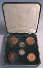 Load image into Gallery viewer, 1956 GUERNSEY 6 COIN PROOF SET BEAUTIFULLY BOXED
