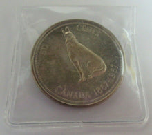 Load image into Gallery viewer, 1867-1967 CANADA QUEEN ELIZABETH II PROOF 50 CENTS COIN PRESENTED IN CLEAR FLIP
