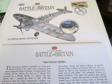 Load image into Gallery viewer, £5 Proof Coin First Day Covers Colourised Rare Unusual Battle of Britain WWII BU
