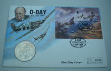 Load image into Gallery viewer, 1944-1994 D-DAY 6TH JUNE ROYAL MINT BUNC £2 COIN FIRST DAY COVER PNC/STAMP/PMARK
