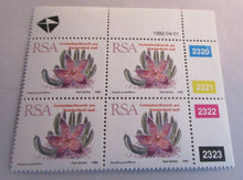 Load image into Gallery viewer, 1982-1992 RSA COLLECTION 16c, 21c,25c &amp; STANDARDISED MAIL STAMPS BLOCKS OF 4 MNH
