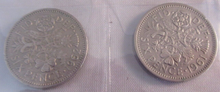 Load image into Gallery viewer, 1953-1967 QUEEN ELIZABETH II SIXPENCE 6d FULL 15 COIN SET IN CLEAR FLIP
