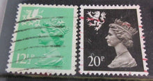 Load image into Gallery viewer, WALES LOW VALUE DEFINITIVE ISSUE STAMPS WITH CLEAR FRONTED STAMP HOLDER
