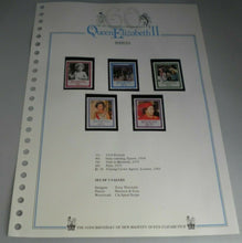 Load image into Gallery viewer, QUEEN ELIZABETH II THE 60TH BIRTHDAY OF HER MAJESTY BERMUDA STAMPS MNH
