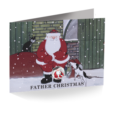 Father Christmas 50p - 2021 Coloured Cupro Nickel Diamond Finish in Card - BIOT