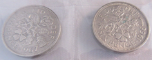 Load image into Gallery viewer, 1953-1967 QUEEN ELIZABETH II SIXPENCE 6d FULL 15 COIN SET IN CLEAR FLIP
