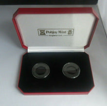 Load image into Gallery viewer, Pobjoy Mint Box For 2 x 50p or 2 x Crown sized Coins in Stunning Condition
