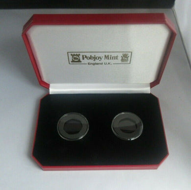 Pobjoy Mint Box For 2 x 50p or 2 x Crown sized Coins in Stunning Condition