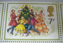 Load image into Gallery viewer, 1978 CHRISTMAS SINGING CAROLS 7P BLOCK OF SIX STAMPS MNH WITH TRAFFIC LIGHTS
