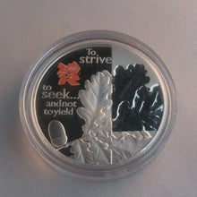 Load image into Gallery viewer, London Olympics 2010 Oak Leaf Body Series Silver Proof 1oz £5 UK Coin Boxed
