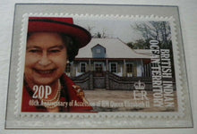 Load image into Gallery viewer, 1952-1992 QEII 40TH ANNIV OF THE ACCESSION  5 X B.I.O.TERRITORY MNH STAMPS/INFO
