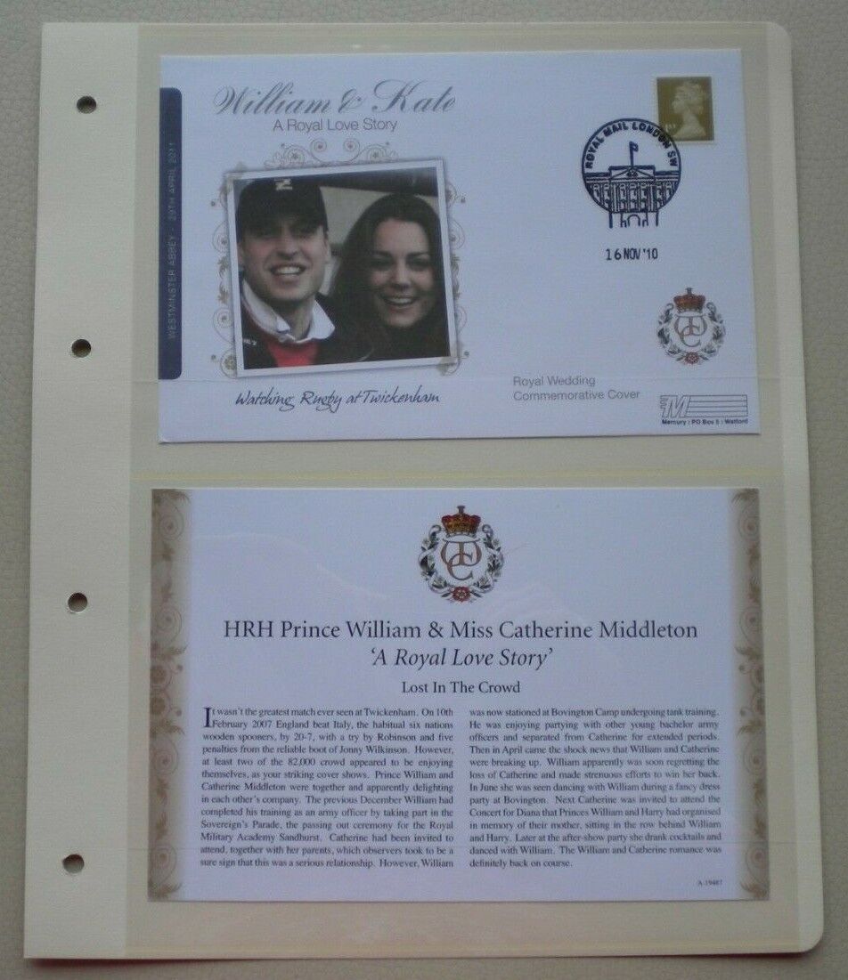 2011 WILLIAM & KATE - A ROYAL LOVE STORY- LOST IN THE CROWD- COMMEMORATIVE COVER