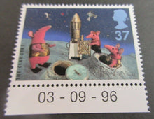 Load image into Gallery viewer, 1996 50TH ANNIVERSARY OF CHILDRENS TELEVISION 5 STAMPS MNH WITH STAMP HOLDER
