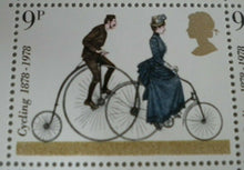 Load image into Gallery viewer, 1978 CYCLING 1878-1978 9p BLOCK OF 10 STAMPS MNH &amp; TRAFFIC LIGHTS
