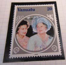 Load image into Gallery viewer, 1985 HMQE QUEEN MOTHER 85th ANNIV COLLECTION VANUATU STAMPS ALBUM SHEET
