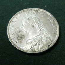 Load image into Gallery viewer, 1887 bunc VICTORIA HALF CROWN JUBILEE BUST Spink 3923 SCARCE COIN
