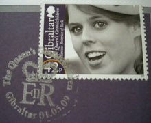 Load image into Gallery viewer, 2009 QE II&#39;S ROYAL GRANDCHILDREN PRINCESS BEATRICE STAMP COVER 4 MNH STAMPS/INFO
