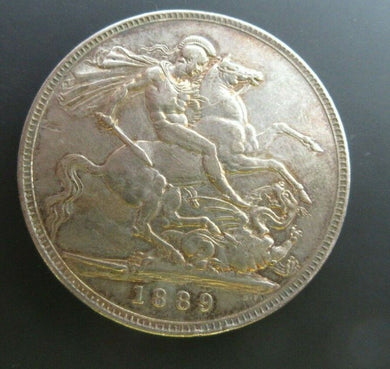 1889 Queen Victoria Jubilee Head Silver Crown ref Spink 3921 EF + Cc2