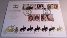 Load image into Gallery viewer, 1953-2013 THE ROYAL CORONATIONS 1838-1953 LIMITED EDITION COLLECTOR CARD &amp; COA
